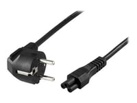Deltaco Del-109Fa - Strömkabel - Power Cee 7/7 (Hane) Vinklad Till Iec 60320 C5 Rak - Ac 250 V - 2.5 A - 3 M - Svart