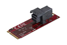 StarTech.com U.2 to M.2 Adapter - for 1 x U.2 PCIe NVMe SSD - M.2 PCIe x4 Host Interface - U.2 SSD - M.2 PCIe Adapter - U.2 Drive (M2E4SFF8643) - interfaceadapter - SAS - M.2 Card