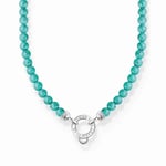 Charm-halsband Med Turkosa Beads