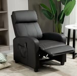 PU Leather High Back Massage Recliner Chair Adjustable Vibration Remote Control