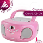 Groov-e Original Boombox Portable CD Player& Radio│with Chidrens Stories CD│InUK