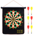 LHQ-HQ Magnetic Dart Board Set, Entertainment Fitness, Standard Darts, 15 Inches, For Adult Office Home Outdoor Games, 6 Darts