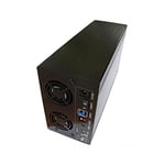 Dynamode USB3.0 Dual RAID 0 with 1-External Storage Bay for 2x3.5 SATA HD