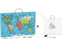 Viga Toys Viga 2in1 Education Board med et magnetisk verdenskart