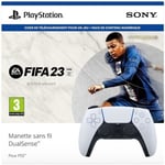 Pack FIFA23 PS5 : Jeu FIFA23 (Code de téléchargement) + Manette DualSense Blanche