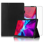 For Apple iPad Pro 11 (2022) Case Leather Folio Stand  & Glass Protector 11.0"  