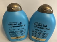 2X OGX Argan Oil Of Morocco Renewing Shampoo  And Conditioner 385ml New Original