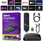 New Roku Express HD Streaming Media Player With High Speed HDMI Cable - UK Model