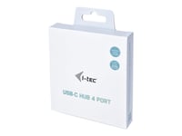 I-Tec Usb-C 3.1 Metal Hub - Hubb - 4 X Superspeed Usb 3.0 - Skrivbordsmodell