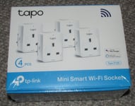 TP-Link Mini Smart Wi-Fi Tapo P100 Sockets - Four Pack - New & Sealed