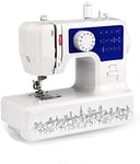 Evedaily Sewing Machine, Domestic Sewing Machine, 12 Stitches 2 Speed Heavy Duty Sew Machine, Automatic Needle Threader and Free Arm, Led Sewing Light, Best Sewing Machine for Beginners