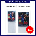 1 Pc - Boîte De Protection Pour Jeux Japonais N64, Boîte Complète De 0.4mm, Étui En Plastique Transparent Sur Mesure