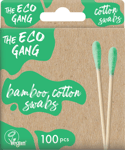 Ekologiska bomullstops 100-pack av miljömärkt bambu - The Eco Gang