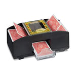 Relaxdays 10020520 - Mélangeur de cartes automatique à 2 jeux, pour cartes à jouer standard jusqu'à 9 x 6,5 cm