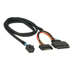 Câble CY U.2 U2 SFF-8639 NVME PCIe SSD pour carte mère Intel SSD 750 p3600 p3700 M.2 SFF-8643 Mini SAS HD
