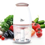 Uten Mini Chopper Electric Food Processor, 700ml Meat Grinder, Mini Chopper for Meat, Vegetables and Fruits, One Touch Operation Blenders for Kitchen, 4 Sharp Blades, 300 W