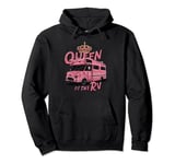 Funny Camping Camper Vacation Girl Queen of the RV Pullover Hoodie