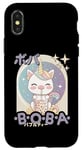 Coque pour iPhone X/XS Thé à bulles Kawaii Unicorn Boba Anime Unicorn Loving