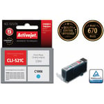 Activejet ACC-521CN - Compatible - Cyan - Canon - CLI-521C - 1 pièce(s) - Impression à jet d'encre (ACC-521CN)