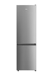 Haier HDW1620DNPK Freestanding Fridge Freezer, 2 doors, 377L Total Capacity, 60cm Wide 2m Tall, Silver, D Rated
