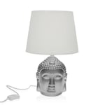 Versa Silver Bordslampa Buda Porslin (21 x 33 x 21 cm)