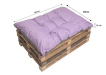 Coussin de palette 120x80 violetclair - SETGARDEN - Rectangulaire - Extérieur - Uni
