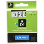 Lamineret tape til mærkningsmaskiner Dymo D1 41913 9 mm LabelManager™ Hvid Sort (5 enheder)