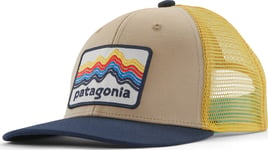 Patagonia Patagonia Kids' Trucker Hat Ridge Rise Stripe: Oar Tan OneSize, Ridge Rise Stripe: Oar Tan