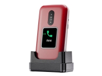 DORO 2880 - 4G-funktionstelefon / Internminne 17 MB - microSD-kortplats - 320 x 240 pixlar - bakre kamera 0,3 MP - röd