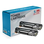 2 x 44A ( CF244A ) Black Remanufactured Toner Cartridges For LaserJet Pro M15