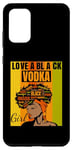 Galaxy S20+ Black Independence Day - Love a Black Vodka Girl Case