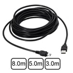 5X(10 Ft for PS3 USB Cable Controller Charging Cord for 3 Wireless DualShock SIX