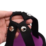 Dildo Sex Toy Big 11 Inch Real Feel Brown STRAP-ON/PEGGING KIT Purple Harness