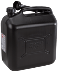 Bensindunk 20 l svart plast