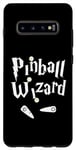 Coque pour Galaxy S10+ Pinball Wizard, joueur de machine d'arcade, amateur de jeux et concepteur artistique