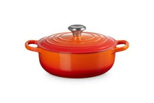 Le Creuset Signature Sauteuse Låg 3,4 liter 24 cm, Volcanic