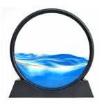 Rörlig sandkonstbild Timglas Deep Sea Sandscape Glas Kvicksand 3d Målning