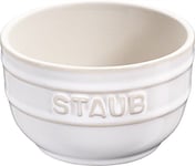STAUB ceramic dessert bowl casserole dish, round, set of 2 ivory white 9 cm