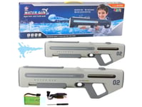 Elektrisk Automatisk Vattenpistol Vitgrå 1000Ml 61Cm Lean Toys
