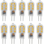 G4 LED-lampor 12V, 1W Motsvarar 10W halogen, ej dimbar, paket med 10
