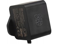 Raspberry Pi 5 tillbehör 27W USBC strömförsörjning svart