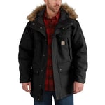 Carhartt Quick Duck Sawtooth Parka Manteau, Black, XXL Taille Normale Homme