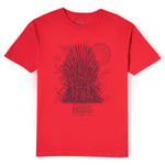 Game of Thrones The Iron Throne Men's T-Shirt - Red - L - Red