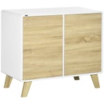 Modern Storage Cabinet with Two Door Cupboards for Living Room