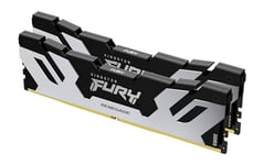 Kingston Fury Renegade DDR5 Silver/Black XMP 64GB 6000MT/s CL32 DIMM Desktop Gaming Memory (Kit of 2) - KF560C32RSK2-64
