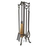 Pilgrim Home and Hearth Set Fireplace Tools by Pilgrim, Vintage Iron, 31" Tall