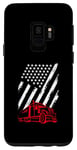 Galaxy S9 American Flag Truck Patriotic Design Patriot USA Fan US Love Case