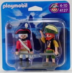 Red Rock + Pirate Playmobil Blister Duo Pack 4127 V. `10 to Ship Guard Boxed New
