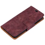 Mipcase Phone Cover for Nokia 3, Business Wallet Case with Card Slots, Premium Leather Case, Flip Magnetic Closure Anti-fall Phone Cover for Nokia 3 (Purple)