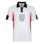 England 1998 World Cup Finals Retro Football Shirt White X-Large Polyester